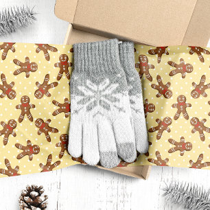 Papel De Seda Homem de Natal de Gengibre Amarelo