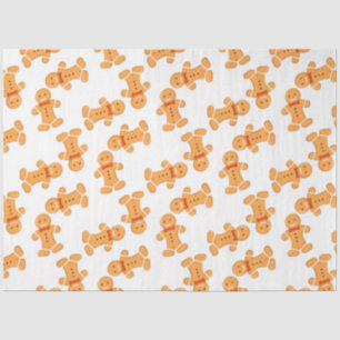 Papel De Seda Homem de pão-de-gengibre, branco