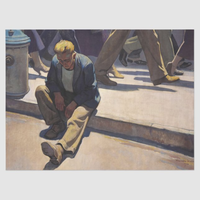 Papel De Seda Homem esquecido por Maynard Dixon (Frente )