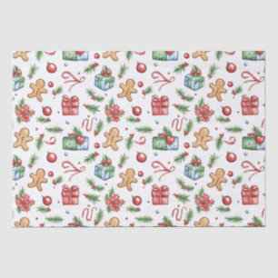 Papel De Seda Homem-pão de Natal bonito