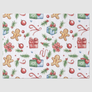 Papel De Seda Homem-pão de Natal bonito