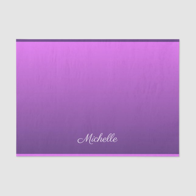 Papel De Seda Homem roxo personalizado (Frente )