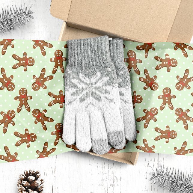 Papel De Seda Homen de Neve de Gengibre Verde Natal (Criador carregado)