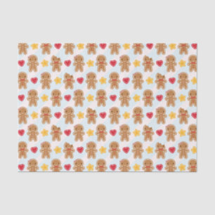 Papel De Seda Homens de pão-de-espécie bonitos de Kawaii do