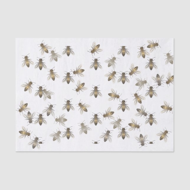 Papel De Seda Honeybee Tissue Paper (Frente )