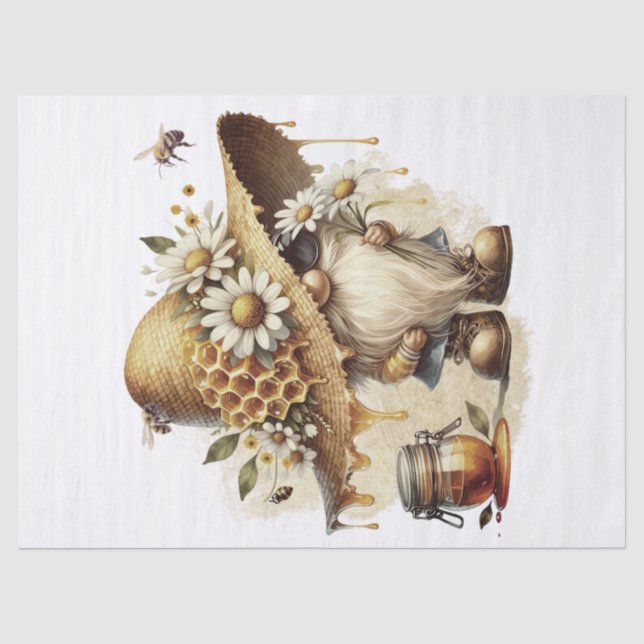 Papel De Seda Honeycomb Gnomo (Frente )