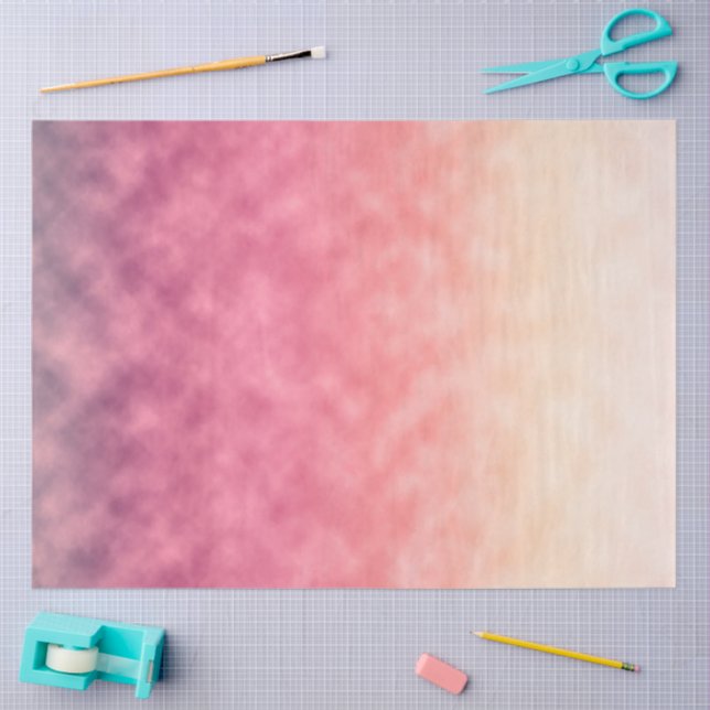 Papel De Seda Horizonte Desbotado pela Rosa (Arte )