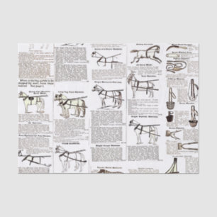 Papel De Seda Horse Antique Advertising Newpaper Art