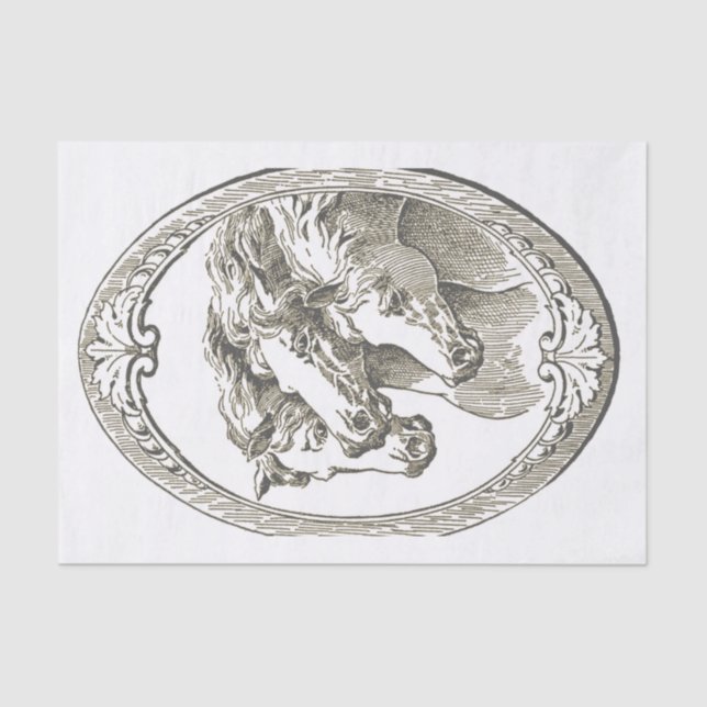 Papel De Seda Horse Cameo (Frente )