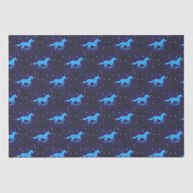 Papel De Seda Horse Starry Night (Frente )