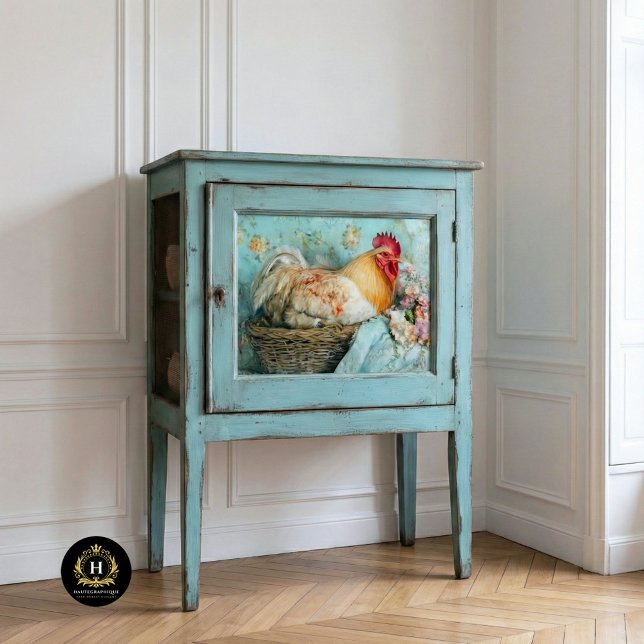 Papel De Seda Hortênsias Rosa Galo Rústico Decoupage (Criador carregado)