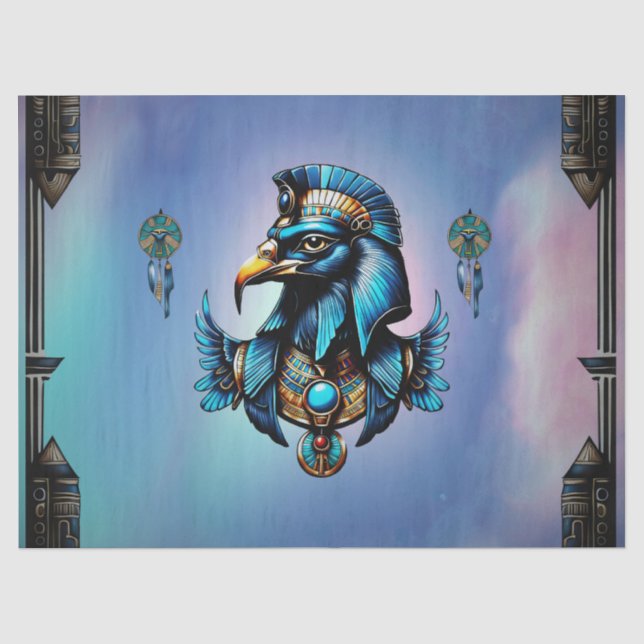 Papel De Seda Horus, o deus do falcão egípcio (Frente )