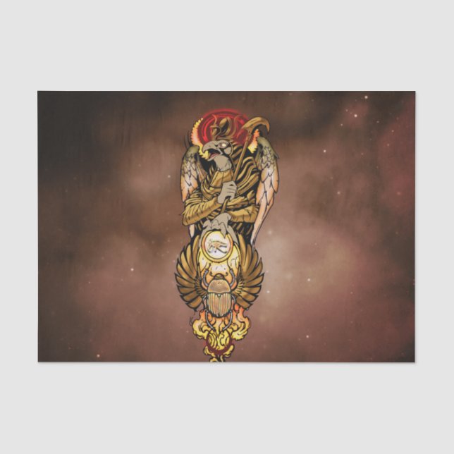 Papel De Seda Horus with all seeing eye (Frente )