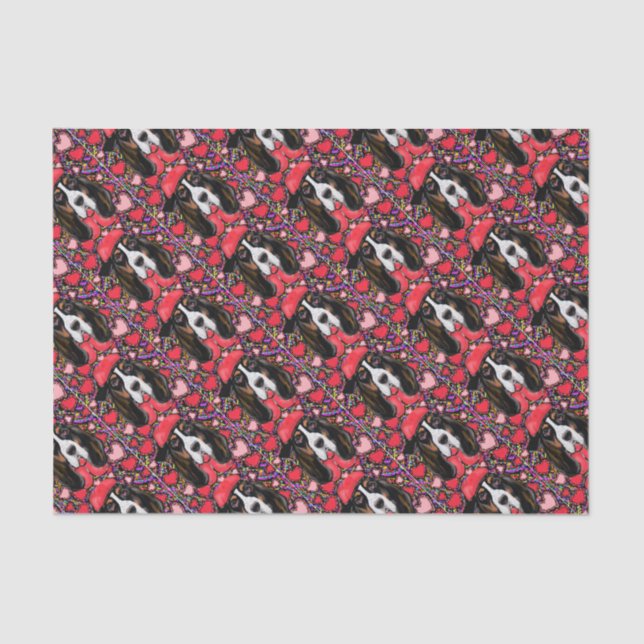 Papel De Seda Hound Basset (Frente )