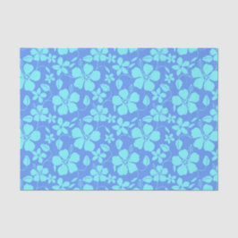 PAPEL DE SEDA HULA HAVAIANA (HIBÍSCO) PERVINCA/TEAL