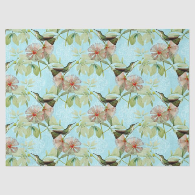 Papel De Seda Humming Birds Série Design 9 (Frente )