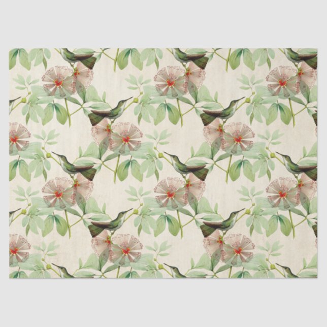 Papel De Seda Humming Birds Series Design cinco (Frente )
