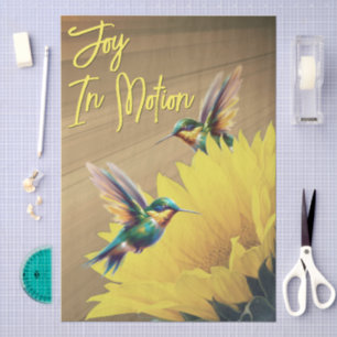Papel De Seda Hummingbird Art & Sunflower Photoshop Mix