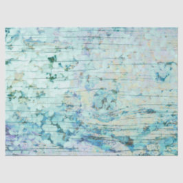 Papel De Seda Hydrangea Floral Teal Country Vintage Madeira