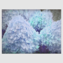 Hydrangea Vintage Blue Teal Sketch Rustic Floral