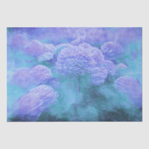 Papel De Seda Hydrangeas - Vintage Floral Chic Roxo