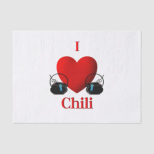 Papel De Seda I Heart Chili