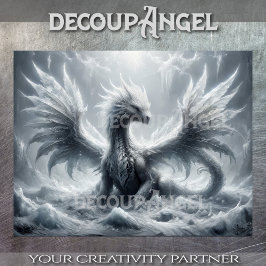 Papel De Seda Ice Dragon - Decoupage-