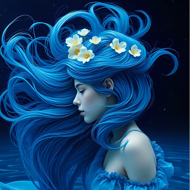 Papel De Seda Icy Blue Elegance Decoupage Paper v1 (Criador carregado)