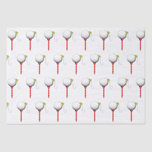 Papel De Seda Ideias de presentes no Golf Holiday (Frente )