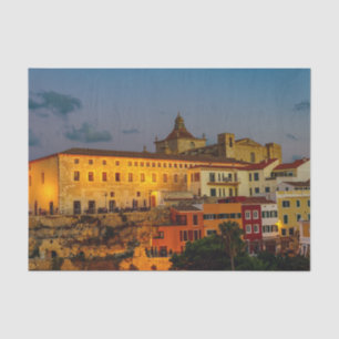 Papel De Seda Igreja do Carmo ao crepúsculo - Mahon, Menorca
