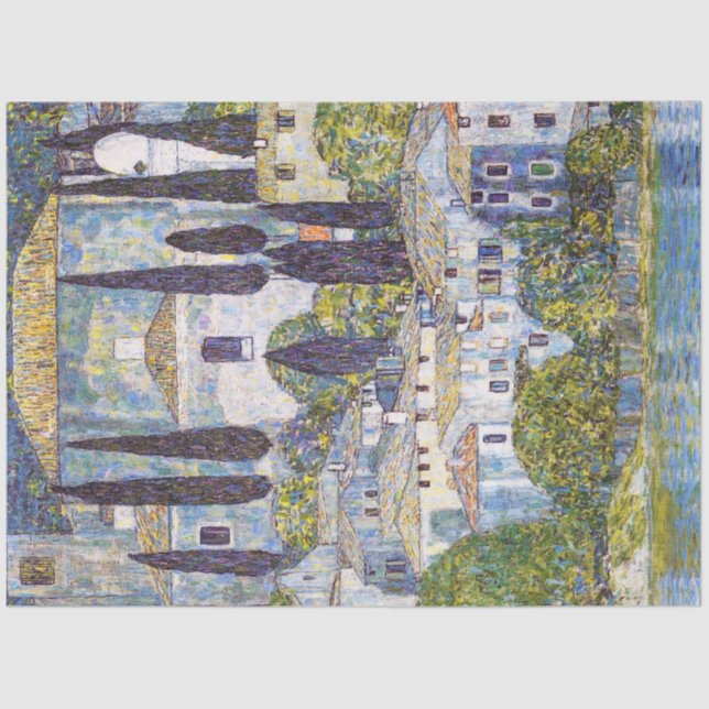 Papel De Seda Igreja em Cassone, Gustav Klimt (Frente )