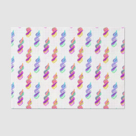 Papel De Seda Igrejas Giratórias  (Design 11 da Série Roxa)