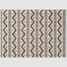 Ikat Marrom Cacau, Fundo Creme