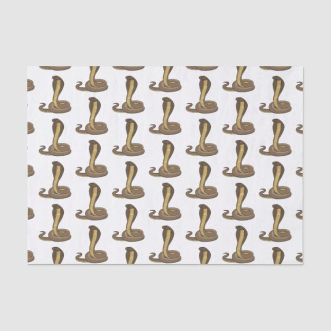 Papel De Seda Ilustração de cobra da cobra castanha (Frente )