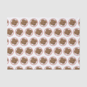 Papel De Seda Ilustração de desenho animado com chip de chocolat