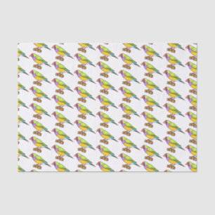 Papel De Seda Ilustração de desenho animado de ave-finch-gouldia