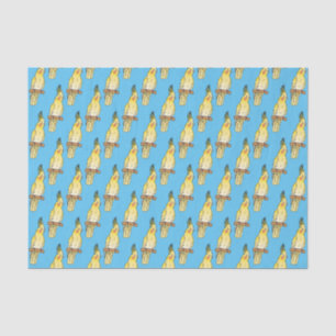 Papel De Seda Ilustração de desenho animado de aves Cockatiel