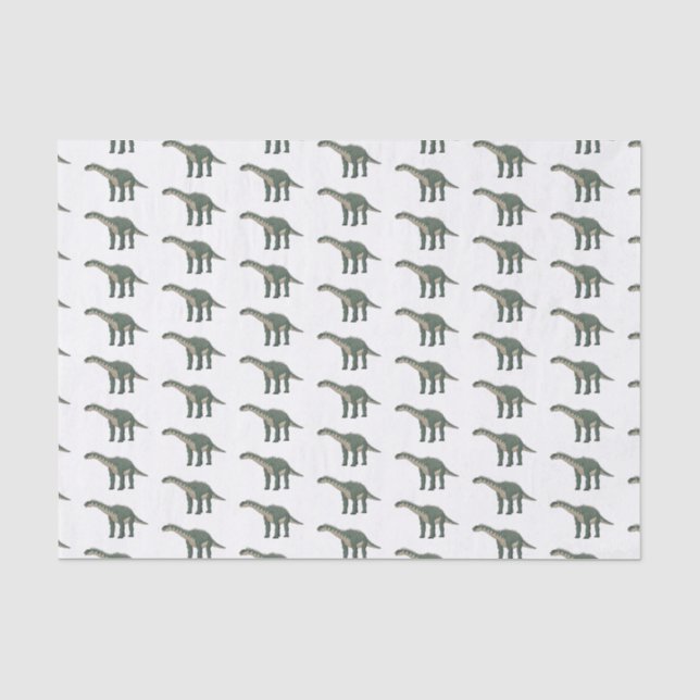 Papel De Seda Ilustração de desenho animado de Barapasaurus (Frente )