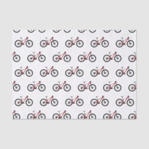 Papel De Seda Ilustração de desenho animado de bicicleta
