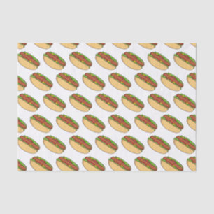 Papel De Seda Ilustração de desenho animado de cachorro quente