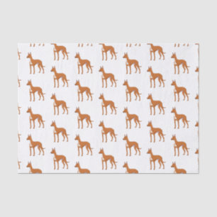 Papel De Seda Ilustração de desenho animado de cão aficionado po