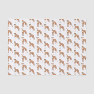 Papel De Seda Ilustração de desenho animado de cão Greyhound