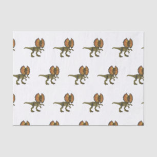 Papel De Seda Ilustração de desenho animado de Dilophosaurus