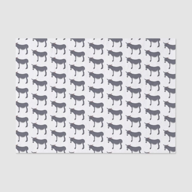 Papel De Seda Ilustração de desenho animado de Donkey (Frente )