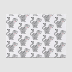 Papel De Seda Ilustração de desenho animado de leopardo-da-neve