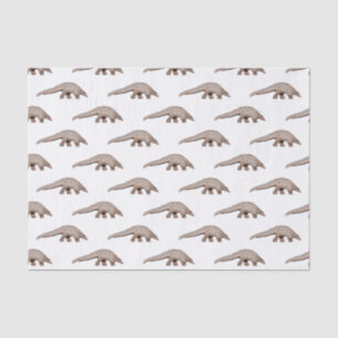 Papel De Seda Ilustração de desenho animado de Pangolin