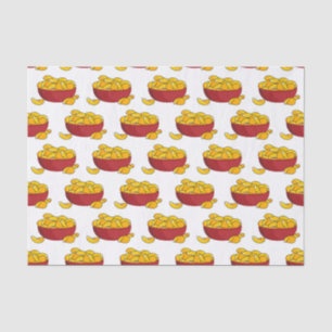 Papel De Seda Ilustração de desenho animado em chip de batata