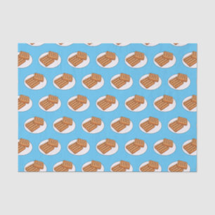 Papel De Seda Ilustração de desenho animado Waffle