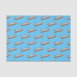 Papel De Seda Ilustração de desenho da Harmonica