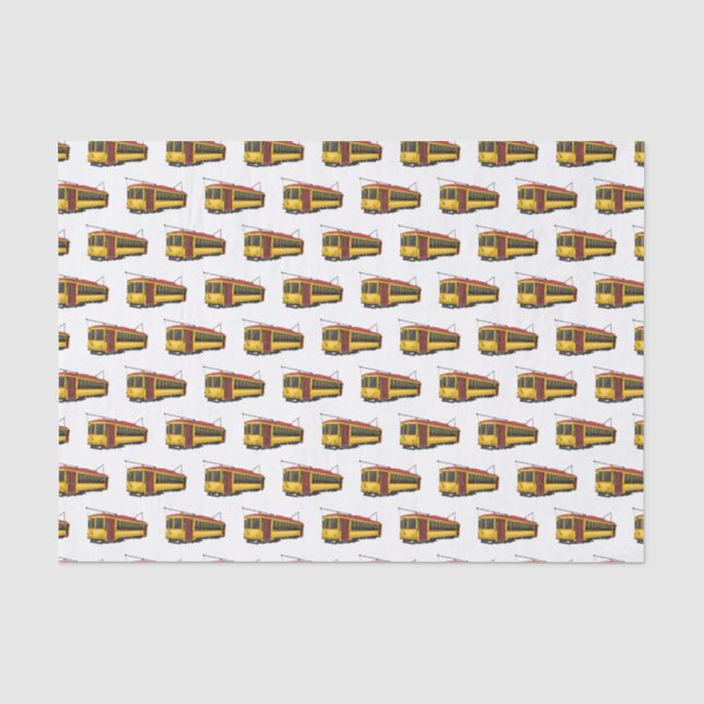 Papel De Seda Ilustração de desenho do carrinho de Mata (Frente )